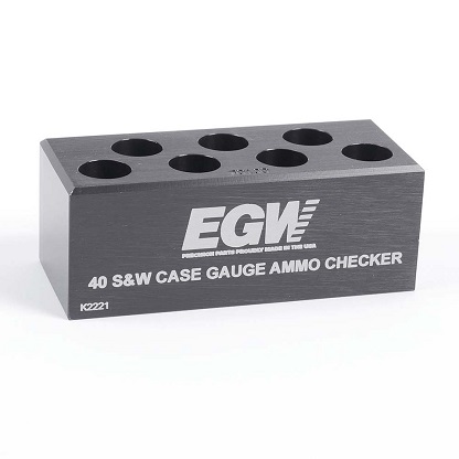 EGW Case Gauge Ammo Checker .40 S&W 7-hole